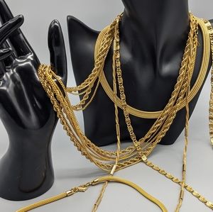 collection of exquisite fashion jewelry . Necklaces